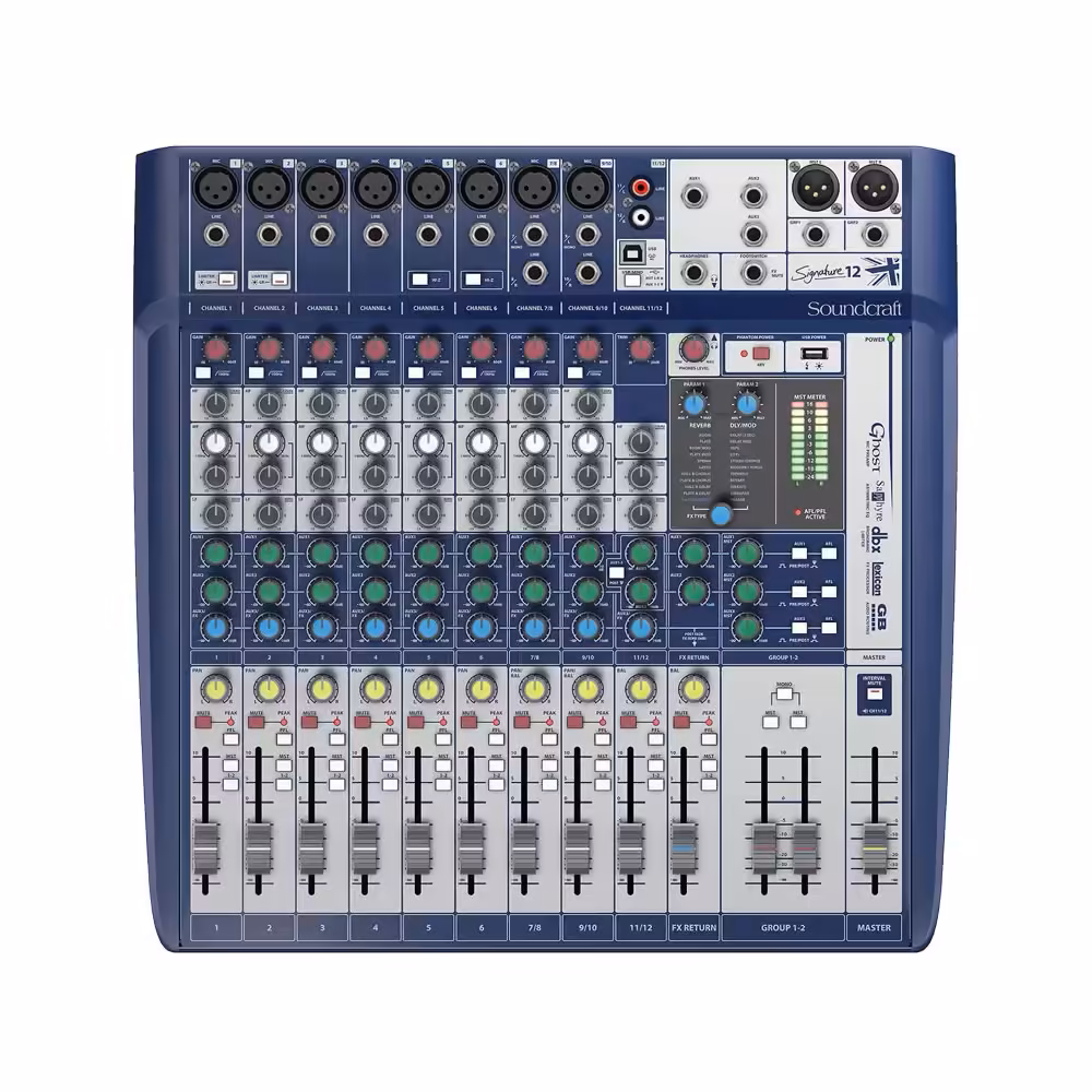 Bàn Mixer Analog Soundcraft Signature 12