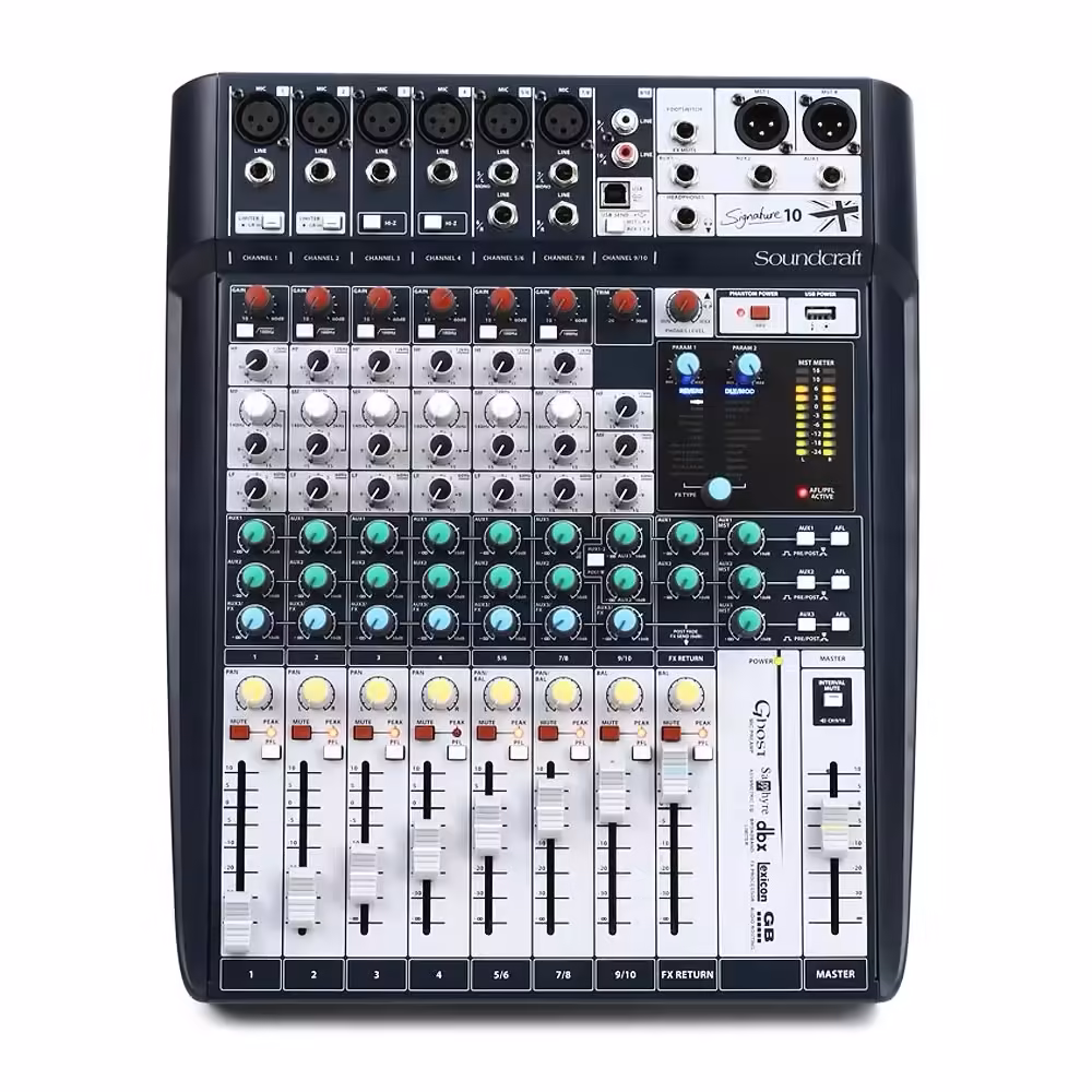 Bàn Mixer Analog Soundcraft Signature 10