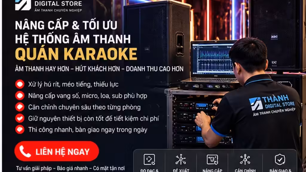 Minh họa quy trình kỹ thuật Bảo dưỡng định kỳ hệ thống âm thanh quán karaoke đang kinh doanh: Đừng đợi đến lúc phòng mất tiếng