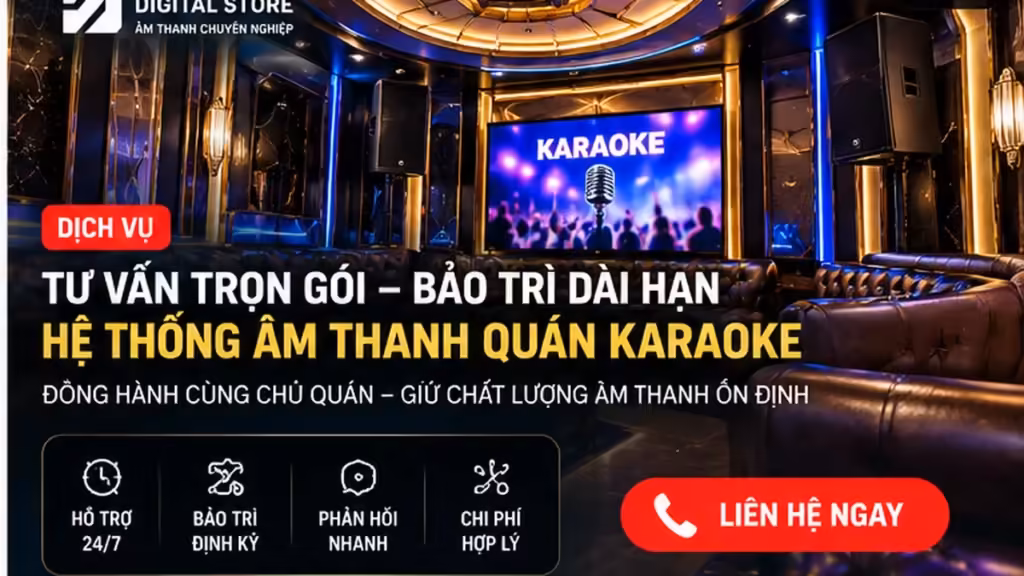 Ảnh minh họa Dịch vụ bảo trì và setup lại âm thanh karaoke trọn gói tại Hà Nội và miền Bắc – Thành Digital Store