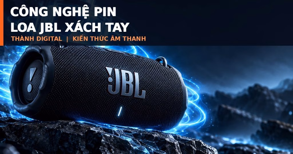 Công nghệ pin loa JBL xách tay Lithium-ion và thời lượng sử dụng