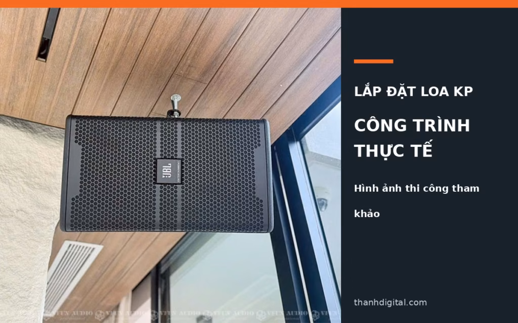 Thợ kỹ thuật kiểm tra tem nhãn và phụ kiện loa KP Series