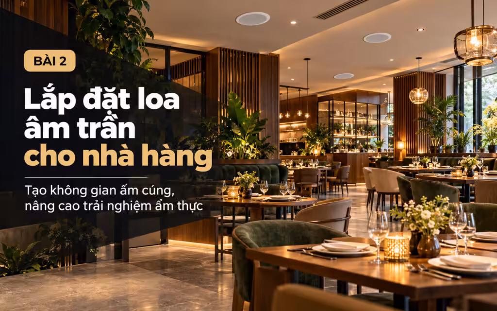 Giải pháp loa âm trần nhà hàng - Thanh Digital
