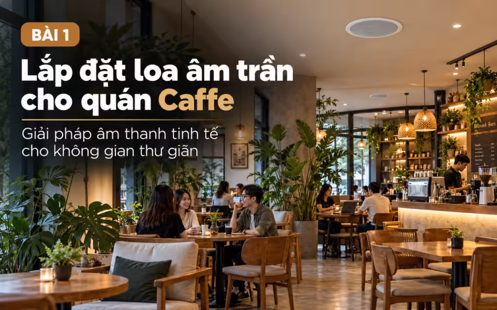 Giải pháp loa âm trần quán cafe - Thanh Digital