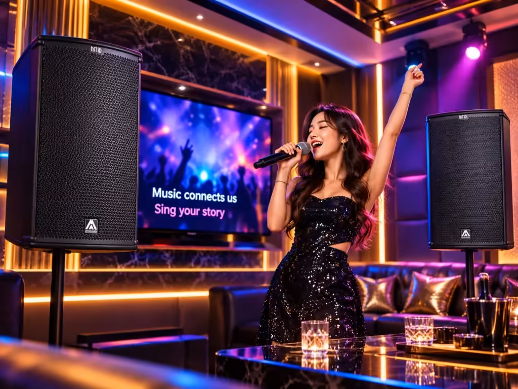 Hình minh họa: Loa Amate Nítid N12P7 cho karaoke kinh doanh – Giải pháp loa full-range cho phòng hát chuyên nghiệp - Thành Digital Store