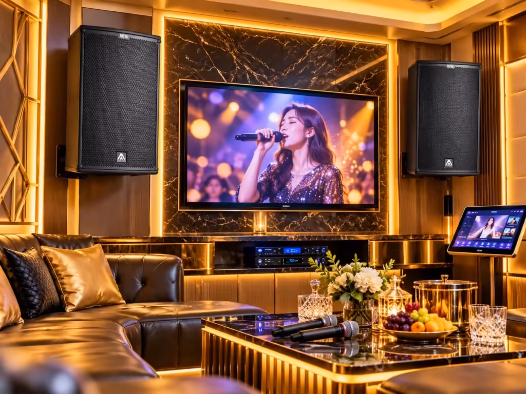 Hình minh họa: Loa Amate Nítid N15P cho karaoke kinh doanh – Lựa chọn loa full-range mạnh mẽ cho phòng hát chuyên nghiệp - Thành Digital Store