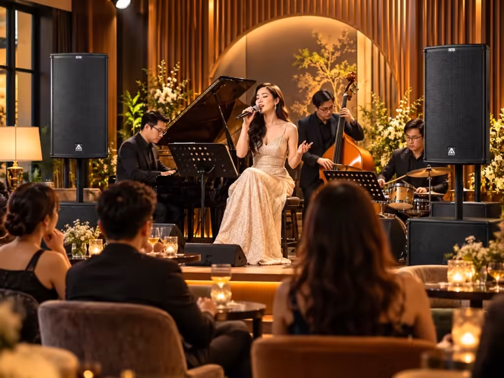 Hình minh họa nội dung: Loa Amate Nítid N15P cho phòng trà – Âm thanh sáng, tinh tế và chỉn chu cho không gian biểu diễn - Thành Digital Store