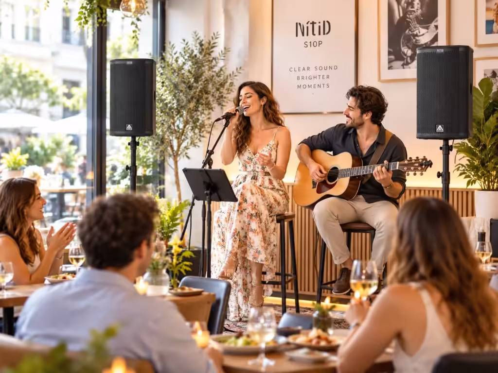 Hình minh họa nội dung: Loa Amate Nítid S10P cho nhà hàng và café âm nhạc – Nhỏ gọn, sáng tiếng và đẹp không gian - Thành Digital Store