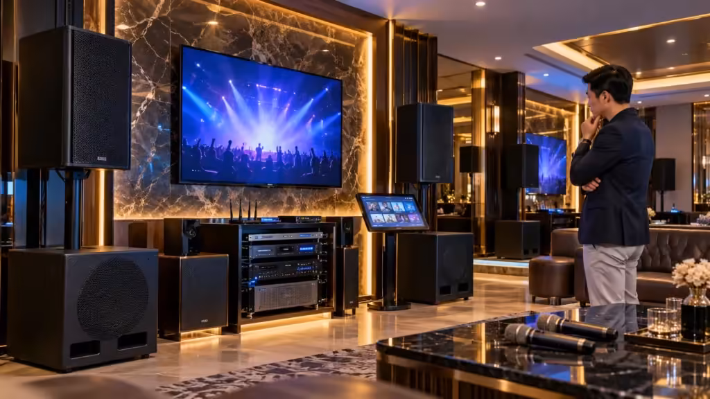 Hình minh họa: Mở quán karaoke kinh doanh nên chọn thương hiệu âm thanh nào? Tư vấn từ Thành Digital Store - Thành Digital Store