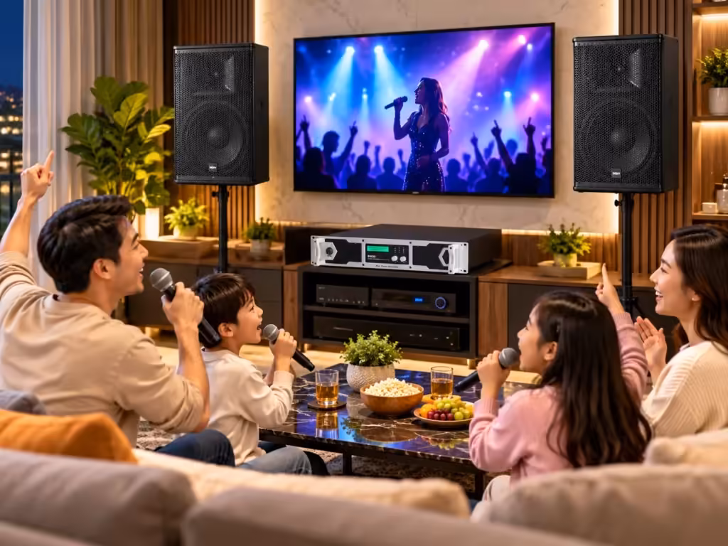 Ảnh minh họa Dapro MA850 phối ghép loa full-range - Phối ghép Dapro MA850 với loa châu Âu: Giải pháp karaoke gia đình mạnh mẽ, dễ hát