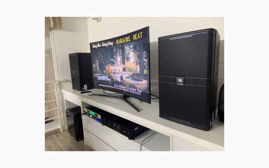 Loa JBL KP Series sử dụng trong dàn karaoke thực tế