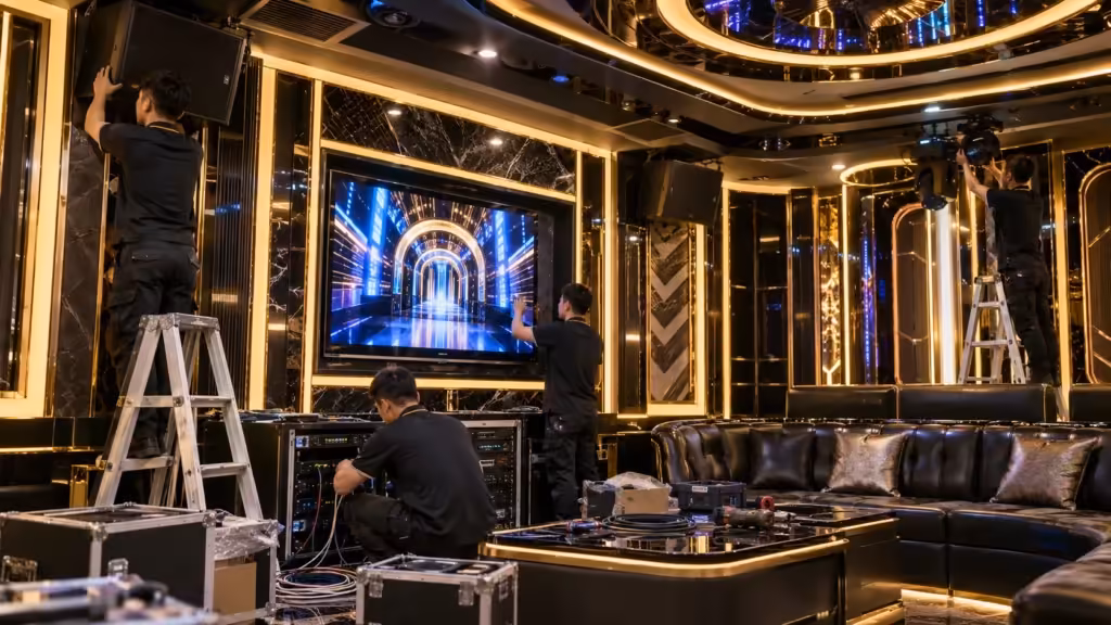 Hình minh họa: Thiết kế và lắp đặt hệ thống âm thanh karaoke kinh doanh trọn gói từ A đến Z - Thành Digital Store